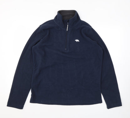 Ridge & Co Womens Blue Polyester Full Zip Sweatshirt Size 14 Zip