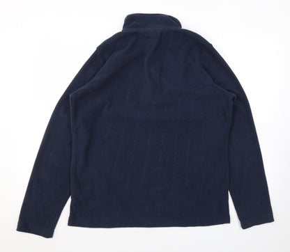 Ridge & Co Womens Blue Polyester Full Zip Sweatshirt Size 14 Zip
