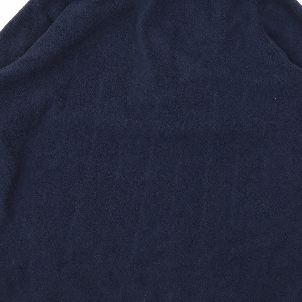 Ridge & Co Womens Blue Polyester Full Zip Sweatshirt Size 14 Zip