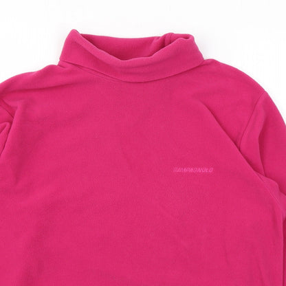 Campagnolo Womens Pink Polyester Pullover Sweatshirt Size S Pullover