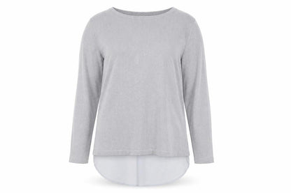 Body Flirt Mens Grey Round Neck Polyester Pullover Jumper Size L Long Sleeve