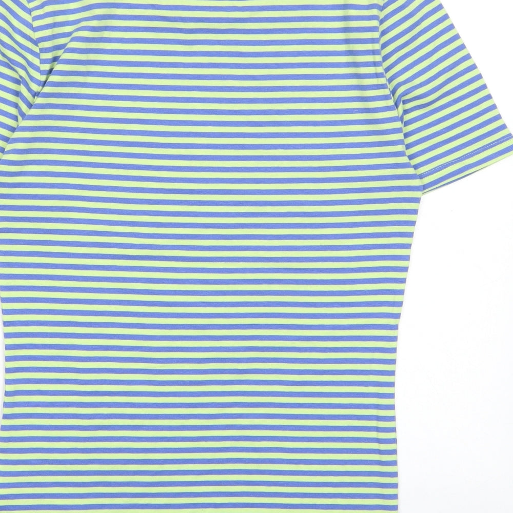 Womens UK Size 6 Marks and Spencer Green Basic T-Shirt