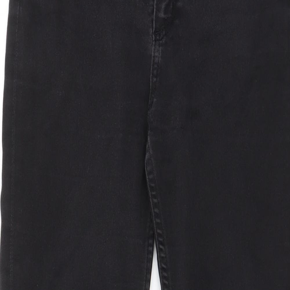 Monki Womens Grey Cotton Skinny Jeans Size 29 in L26 in Regular Zip - Pockets