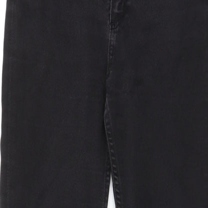 Monki Womens Grey Cotton Skinny Jeans Size 29 in L26 in Regular Zip - Pockets