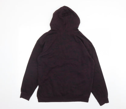 H&M Boys Red Geometric Cotton Pullover Hoodie Size 14 Years Pullover