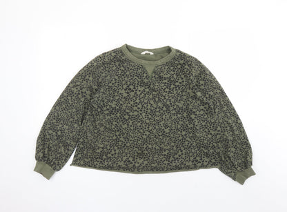 Womens UK Size S John Lewis Green Pullover Sweatshirt