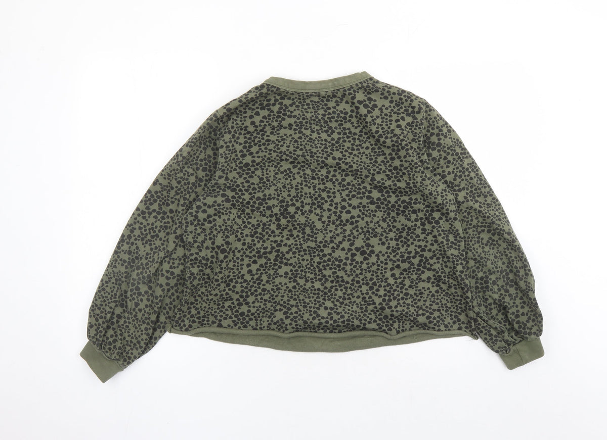 Womens UK Size S John Lewis Green Pullover Sweatshirt