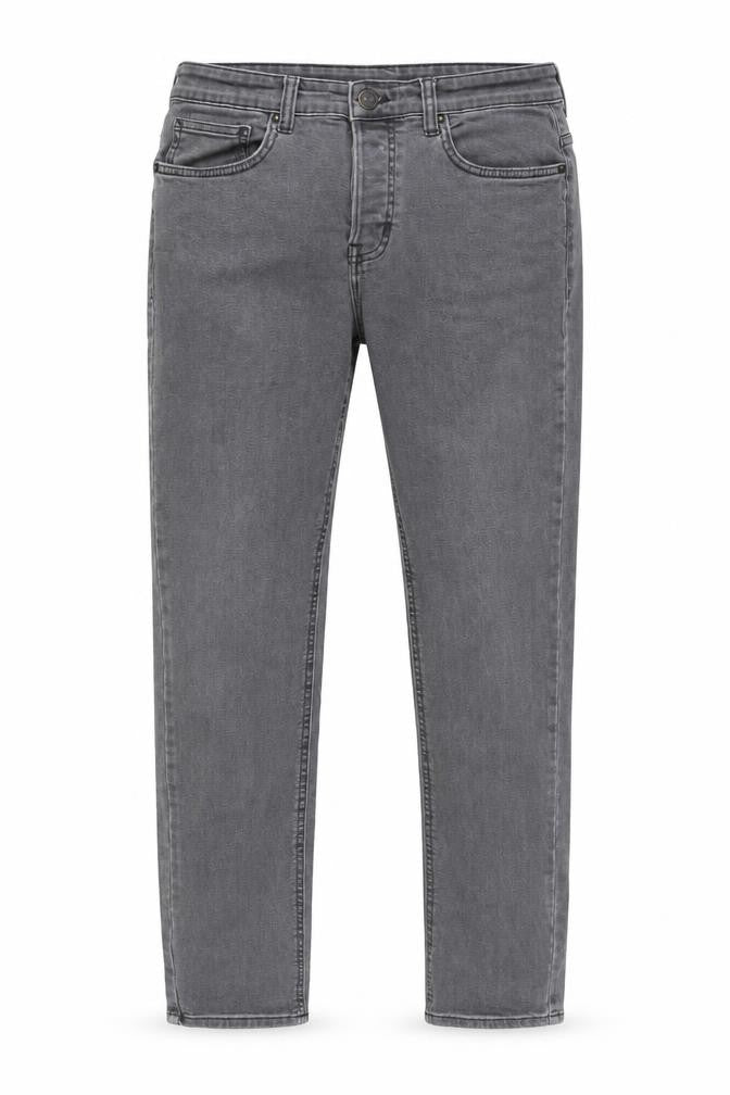 Mens UK Size 32 in Denim & Co. Regular Fit Skinny Grey Jeans