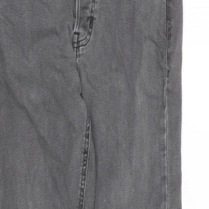 Denim & Co. Mens Grey Cotton Skinny Jeans Size 32 in L32 in Regular Button - Pockets