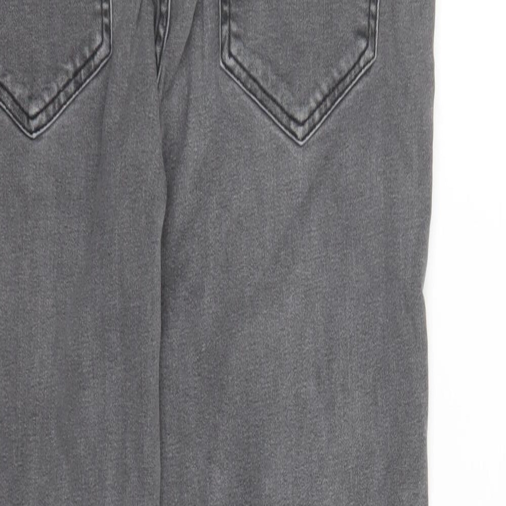 Denim & Co. Mens Grey Cotton Skinny Jeans Size 32 in L32 in Regular Button - Pockets