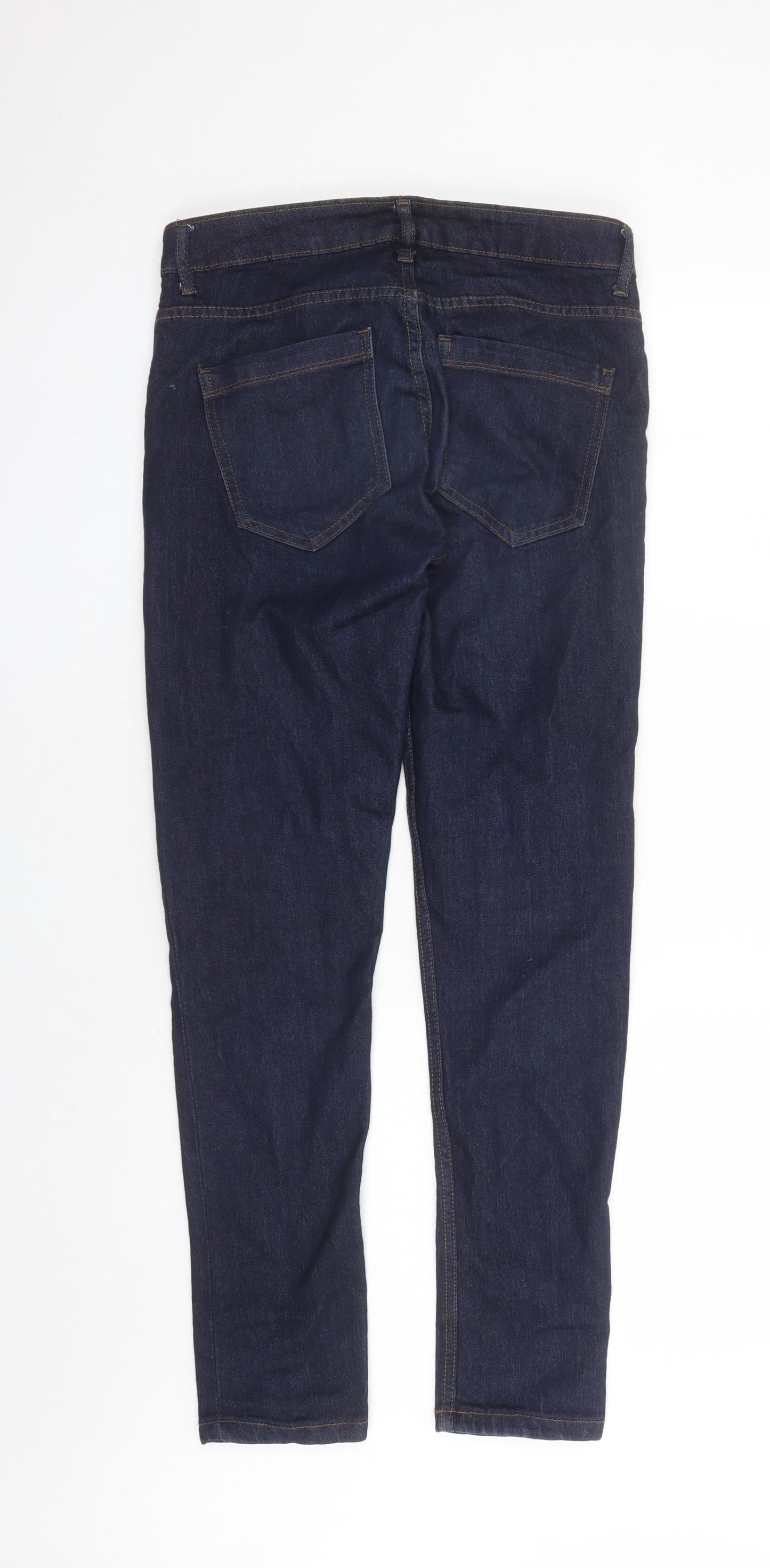 Denim & Co. Mens Blue Cotton Skinny Jeans Size 30 in L30 in Regular Button - Pockets