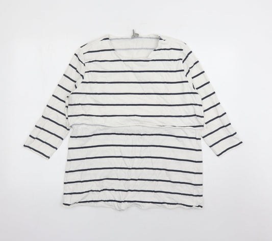 Womens UK Size 12 ASOS White Basic T-Shirt