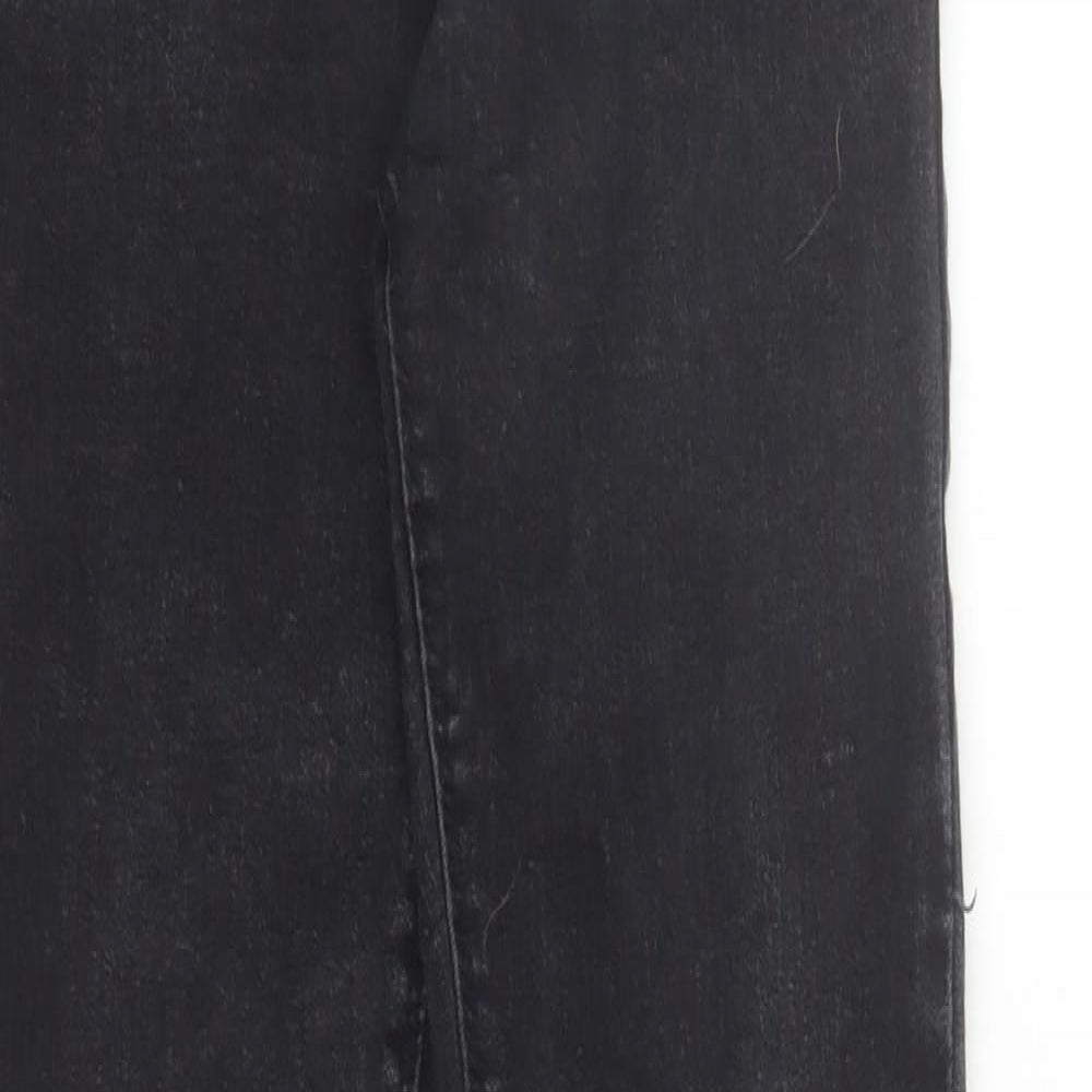 Denim & Co. Womens Black Cotton Skinny Jeans Size 10 L28 in Regular Zip - Pockets