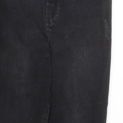 Denim & Co. Womens Black Cotton Skinny Jeans Size 12 L27 in Regular Zip - Pockets