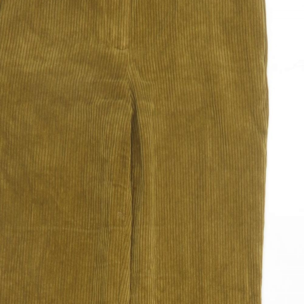 Womens UK Size XS Zara Regular Fit  Brown Trousers