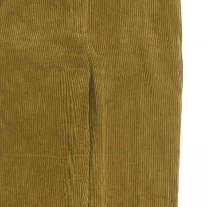 Womens UK Size XS Zara Regular Fit  Brown Trousers