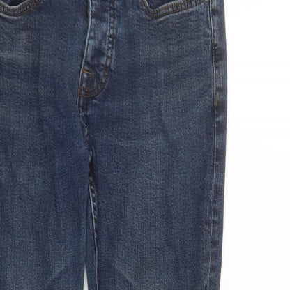 Denim & Co. Mens Blue Cotton Straight Jeans Size 30 in L27 in Regular Button - Pockets