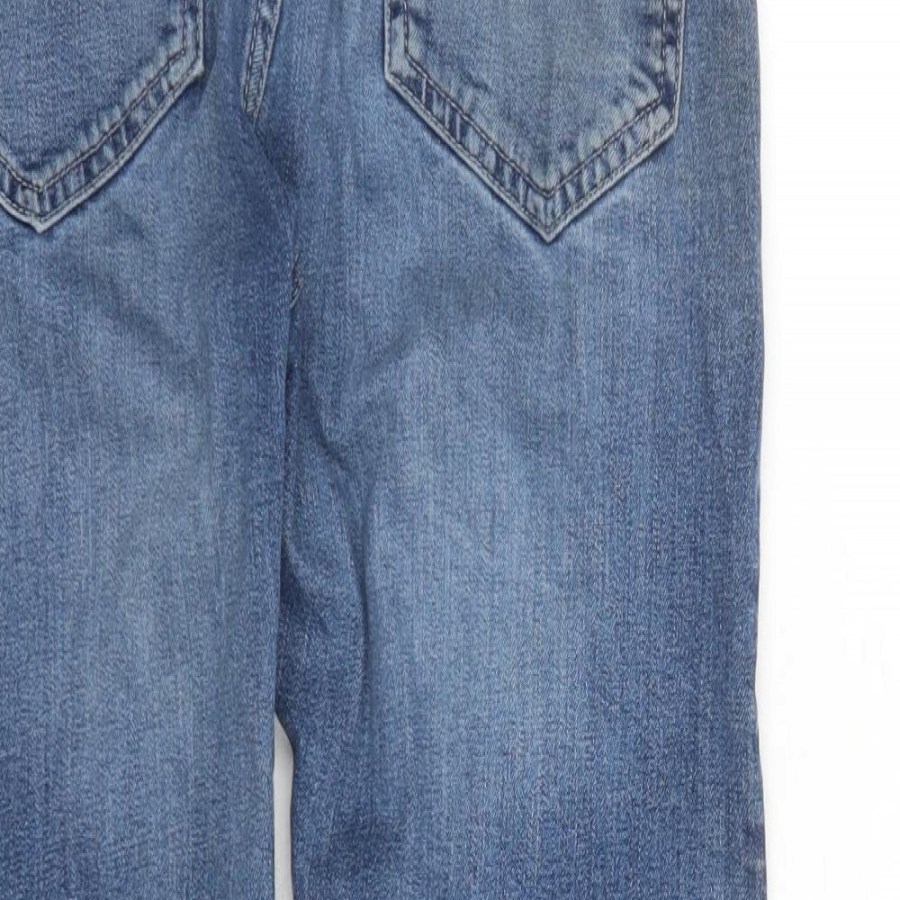 Denim & Co. Mens Blue Cotton Straight Jeans Size 30 in L28 in Regular Button - Pockets