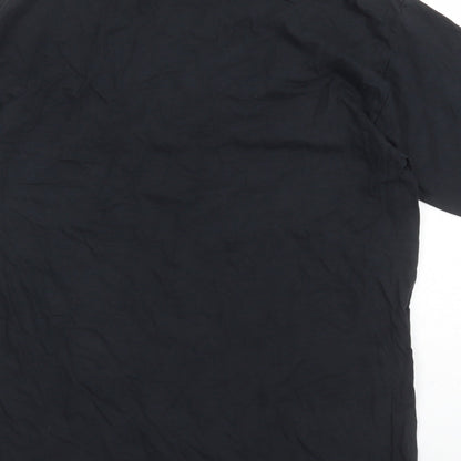 Port & Company Mens Black Cotton T-Shirt Size M Crew Neck - My Favourite Engineer Calls Me Brother
