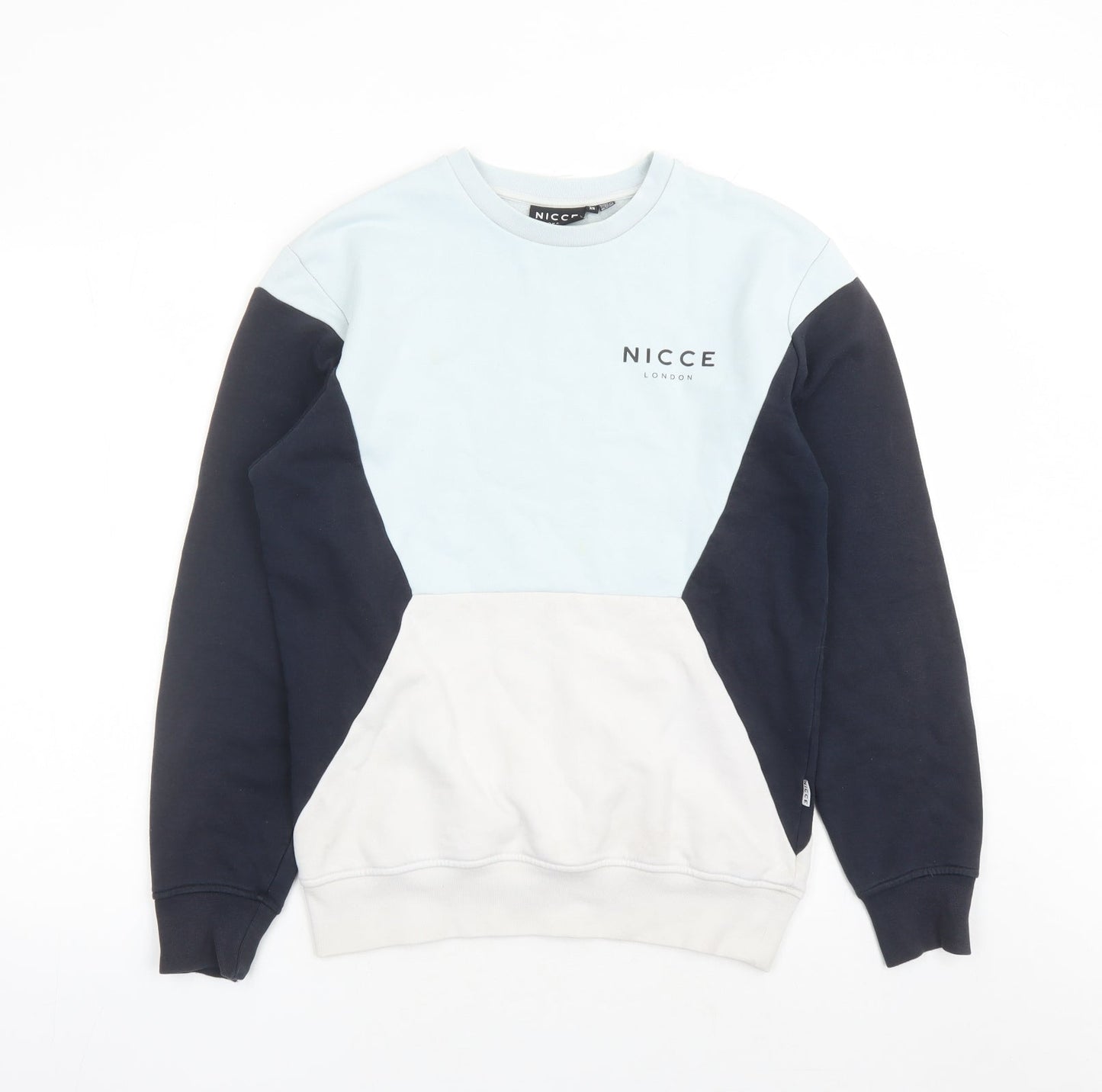 Mens UK Size XS NICCE London Blue Pullover Sweatshirt