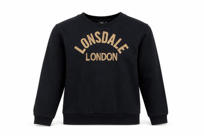 Womens UK Size 8 Lonsdale Black Pullover Sweatshirt