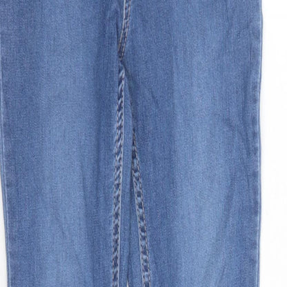 H&M Girls Blue Cotton Jegging Jeans Size S L24 in Regular - Elasticated Waist