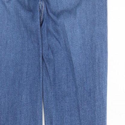 H&M Girls Blue Cotton Jegging Jeans Size S L24 in Regular - Elasticated Waist