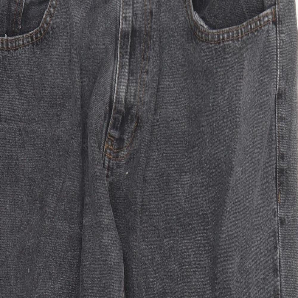 George Womens Grey Cotton Cropped Jeans Size 36 in L22 in Regular Zip - Pockets