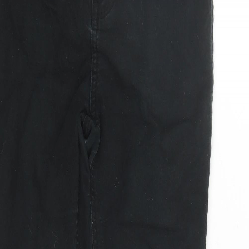 New Look Womens Black Cotton Skinny Jeans Size 10 L27 in Regular Zip