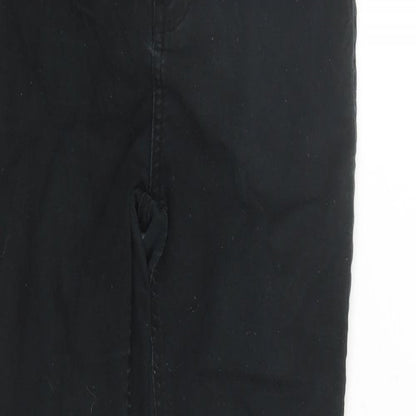 New Look Womens Black Cotton Skinny Jeans Size 10 L27 in Regular Zip