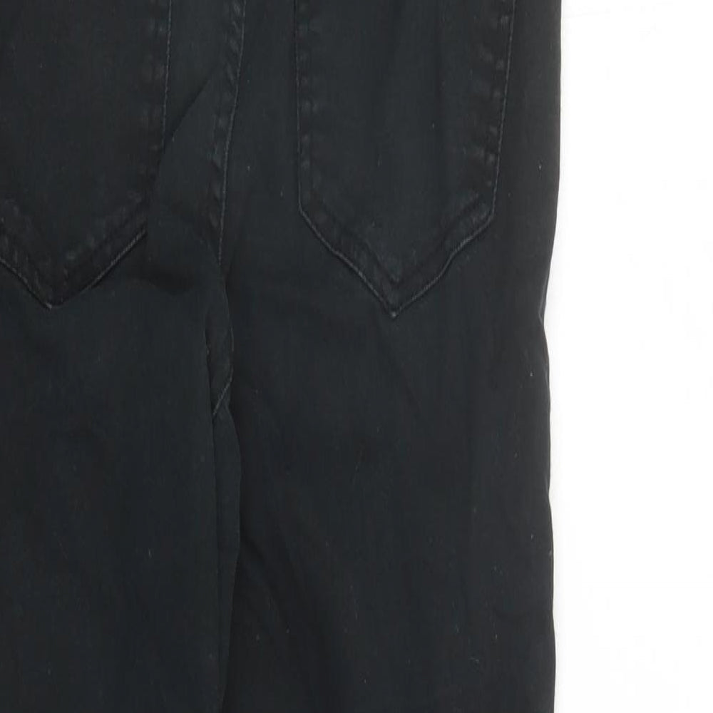 New Look Womens Black Cotton Skinny Jeans Size 10 L27 in Regular Zip