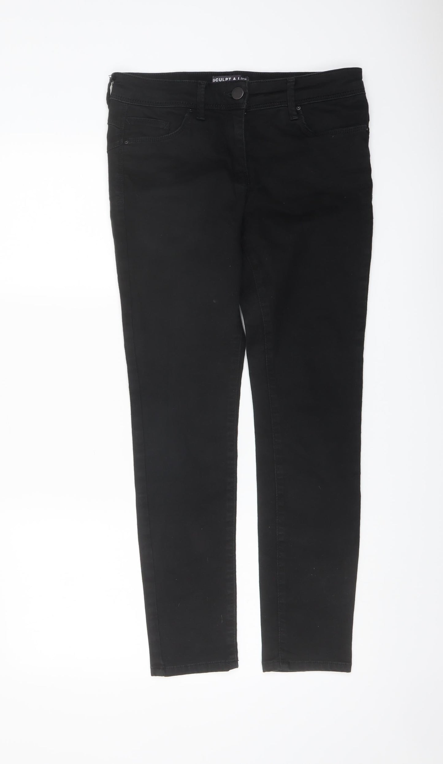 Womens UK Size 10 Marks and Spencer Regular Fit Skinny Black Jeans