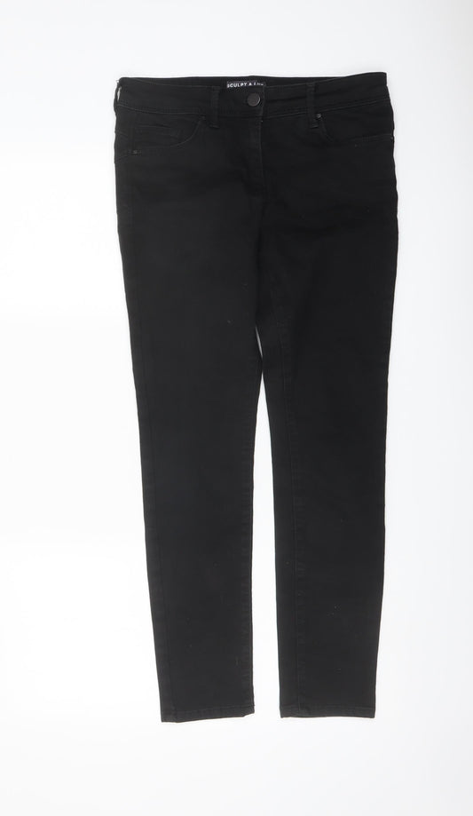 Womens UK Size 10 Marks and Spencer Regular Fit Skinny Black Jeans