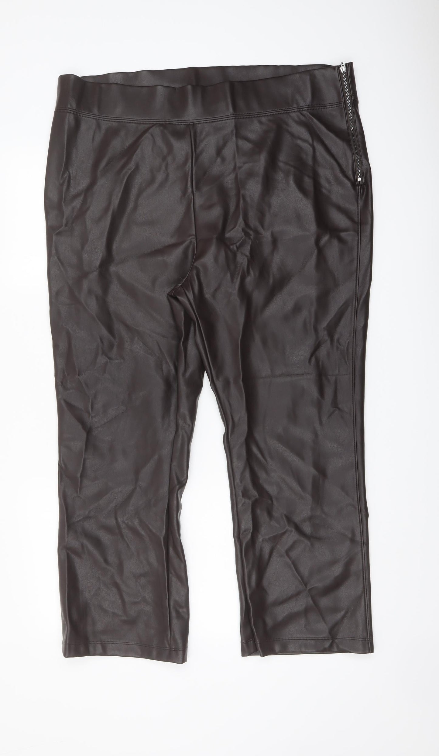 Womens UK Size 20 Marks and Spencer Regular Fit  Brown Trousers