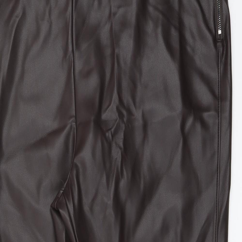 Womens UK Size 20 Marks and Spencer Regular Fit  Brown Trousers