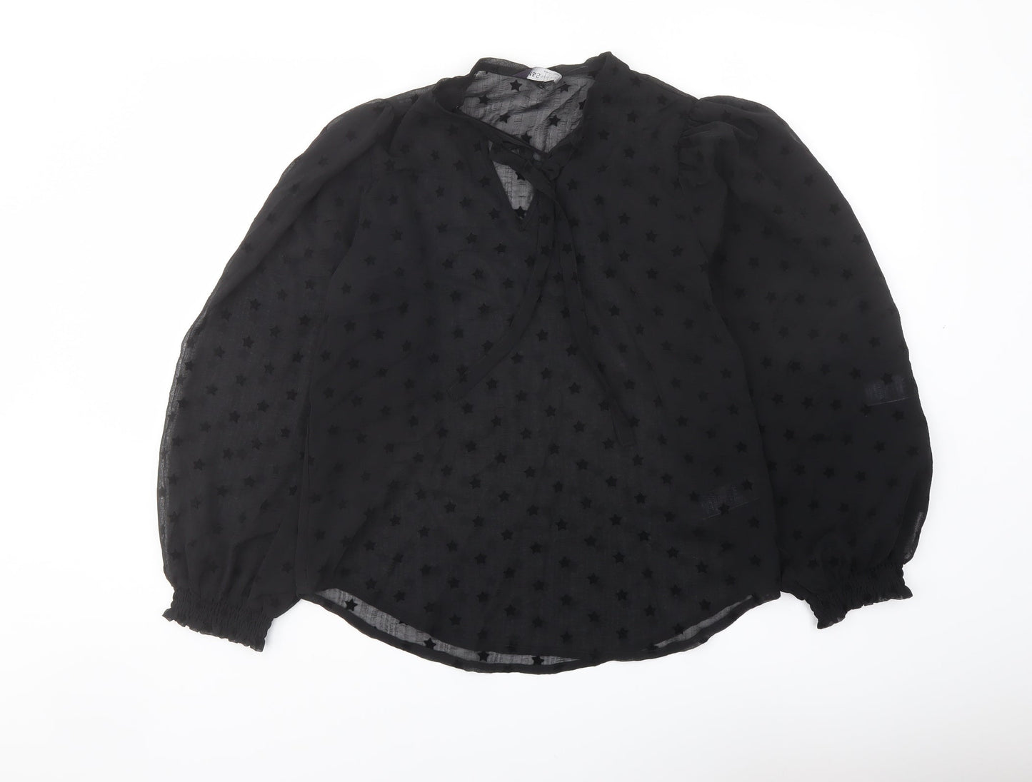 Womens UK Size 8 Marks and Spencer Black Basic Blouse
