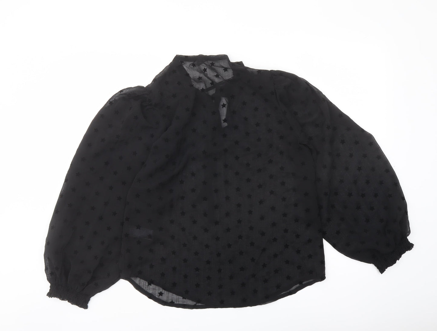 Womens UK Size 8 Marks and Spencer Black Basic Blouse