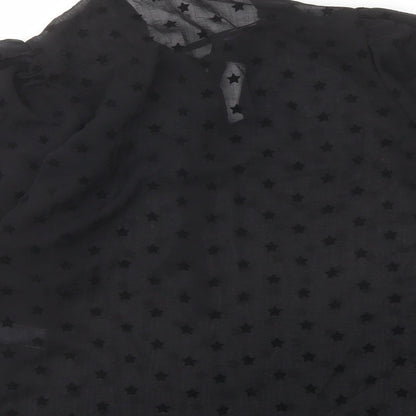 Womens UK Size 8 Marks and Spencer Black Basic Blouse