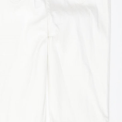 Womens UK Size 10 Marks and Spencer Regular Fit Skinny White Jeans