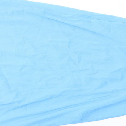 Finery Womens Blue Polyester A-Line Size 18 Mock Neck Zip