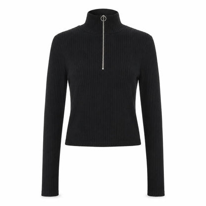 Womens UK Size 8 Topshop Black Cropped Blouse