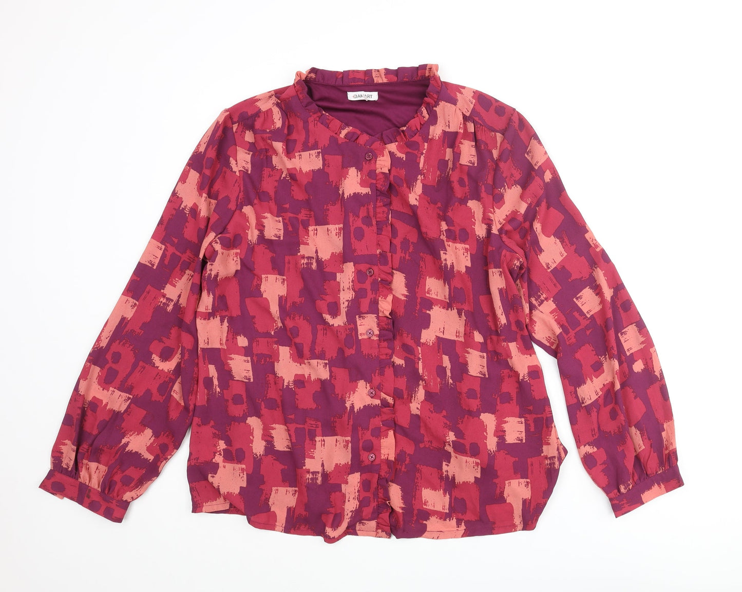Womens UK Size 14 Damart Purple Basic Blouse