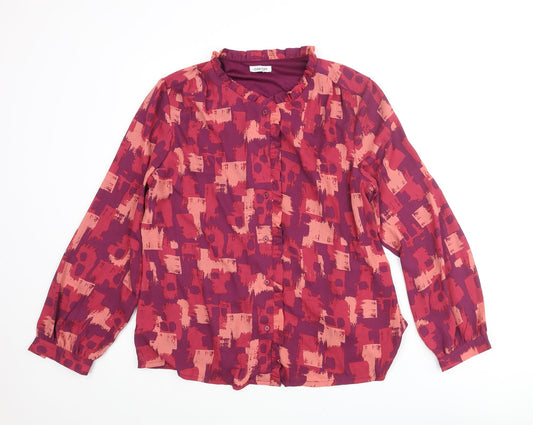 Womens UK Size 14 Damart Purple Basic Blouse