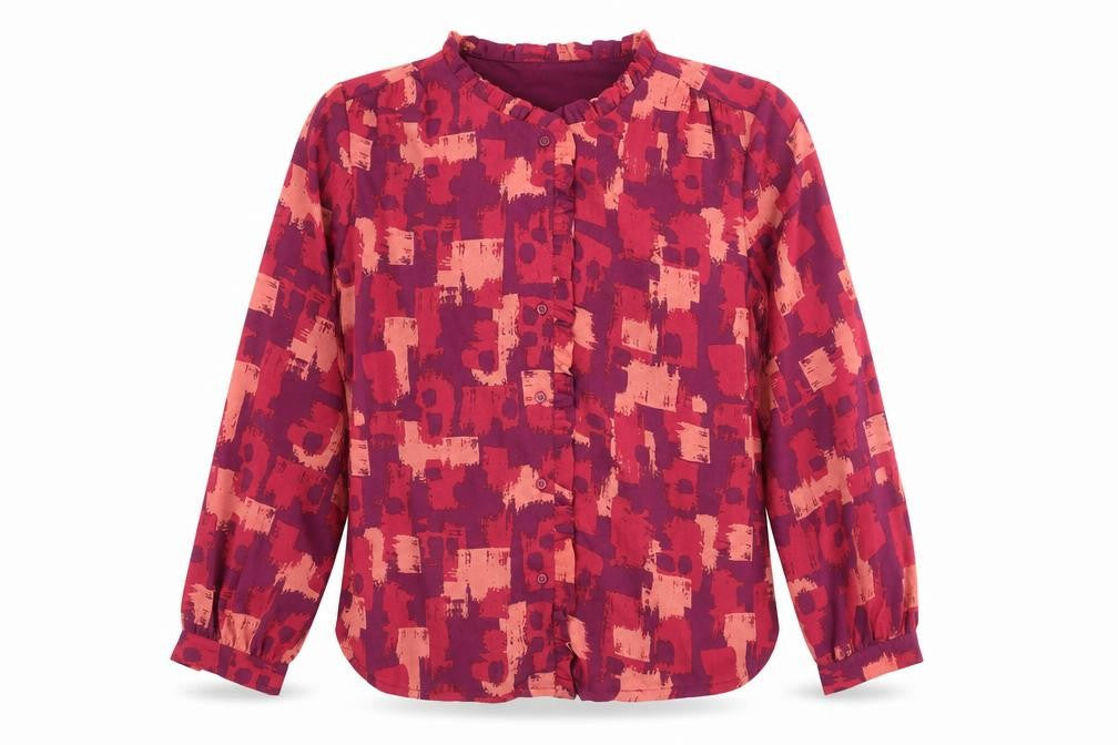 Womens UK Size 14 Damart Purple Basic Blouse