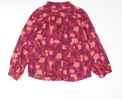 Womens UK Size 14 Damart Purple Basic Blouse