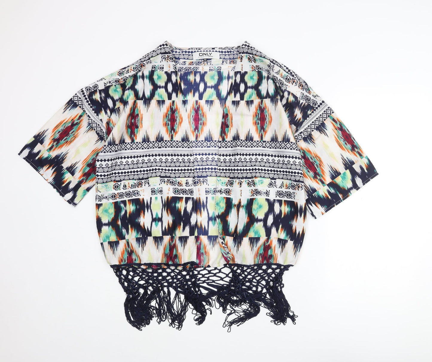 Womens UK Size 14 Only Multicoloured Kimono Blouse