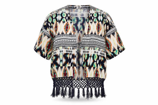 Womens UK Size 14 Only Multicoloured Kimono Blouse