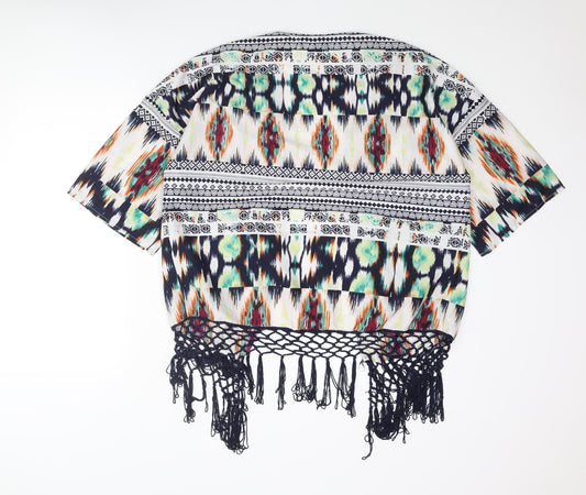 Womens UK Size 14 Only Multicoloured Kimono Blouse