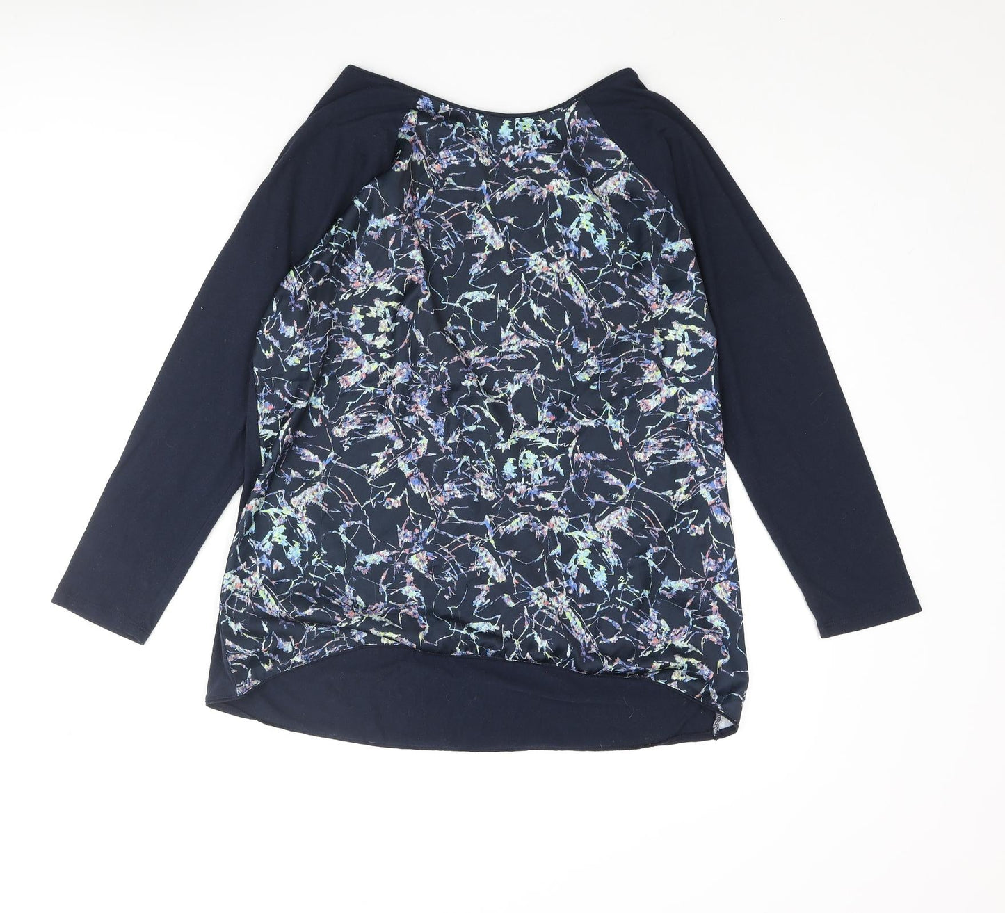Womens UK Size 14 DASH Blue Basic Blouse