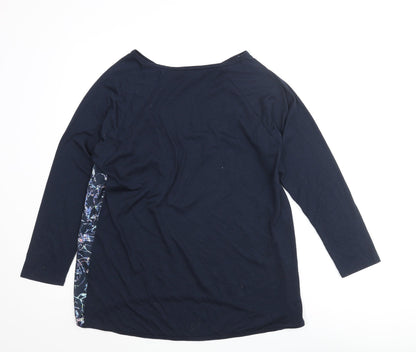 Womens UK Size 14 DASH Blue Basic Blouse